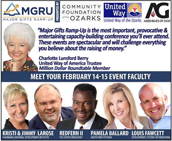 Major Gifts Ramp-Up Springfield Ozarks Missouri