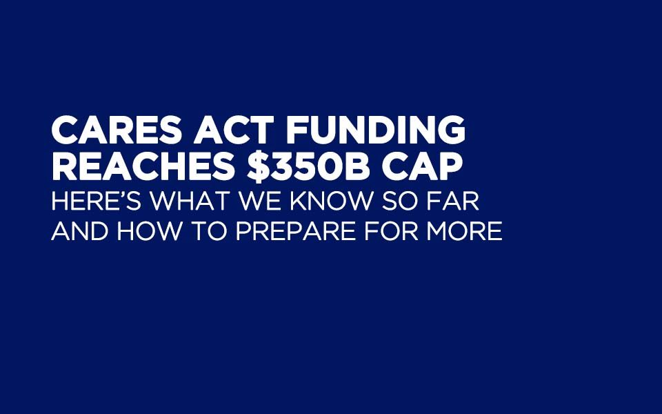 Nonprofit PPP Loan Program Reaches $350 Billion Cap - April 17, 2020