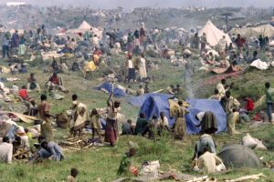 Rwandan refugee camp