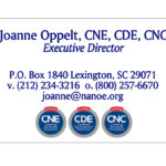 NANOE Credentialing Joanne Oppelt