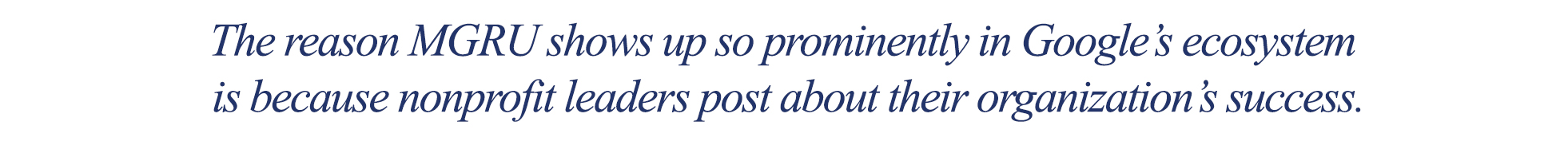 Google Celebrates MGRU Organization Success