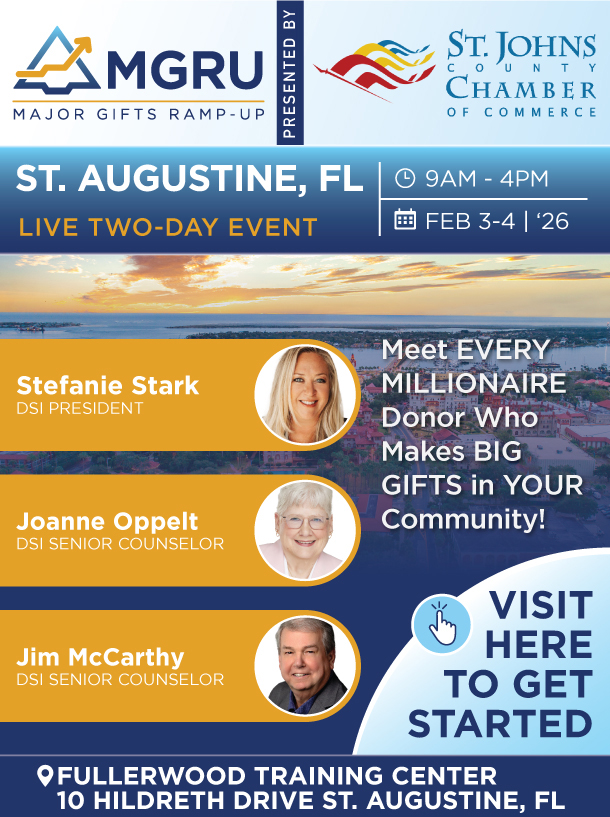 St. Johns County Chamber Major Gifts Ramp-Up